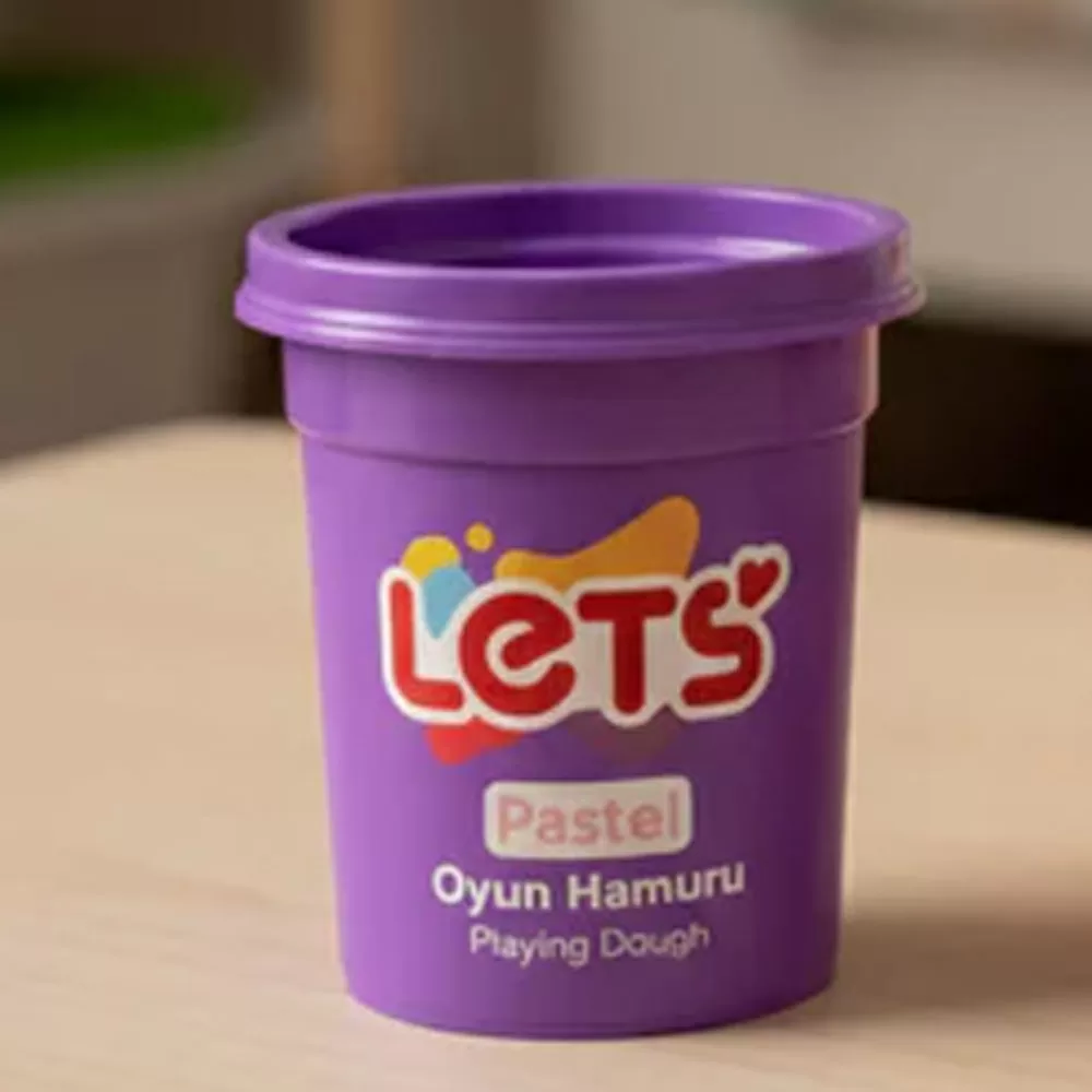 Lets Oyun Hamuru Tek Renk Pastel Mor 110 GR