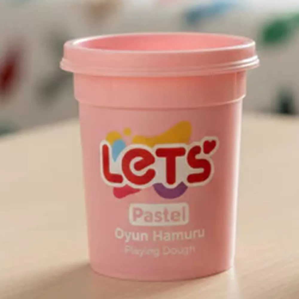 Lets Oyun Hamuru Tek Renk Pastel Pembe 110 GR