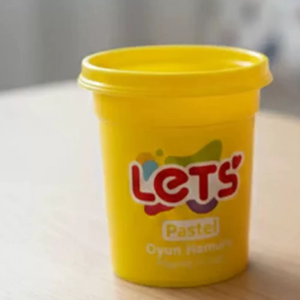 Lets Oyun Hamuru Tek Renk Pastel Sarı 110 GR