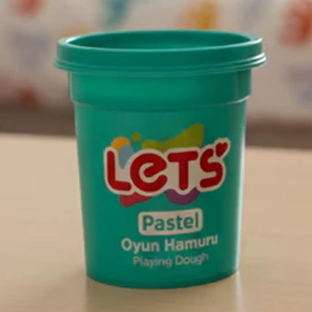 Lets Oyun Hamuru Tek Renk Pastel Yeşil 110 GR