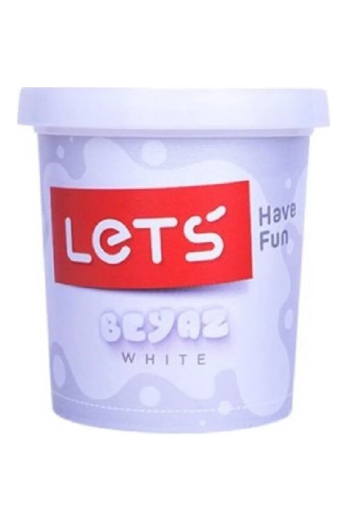 Lets Tek Renk Oyun Hamuru Beyaz 115 Gram (Tekli)