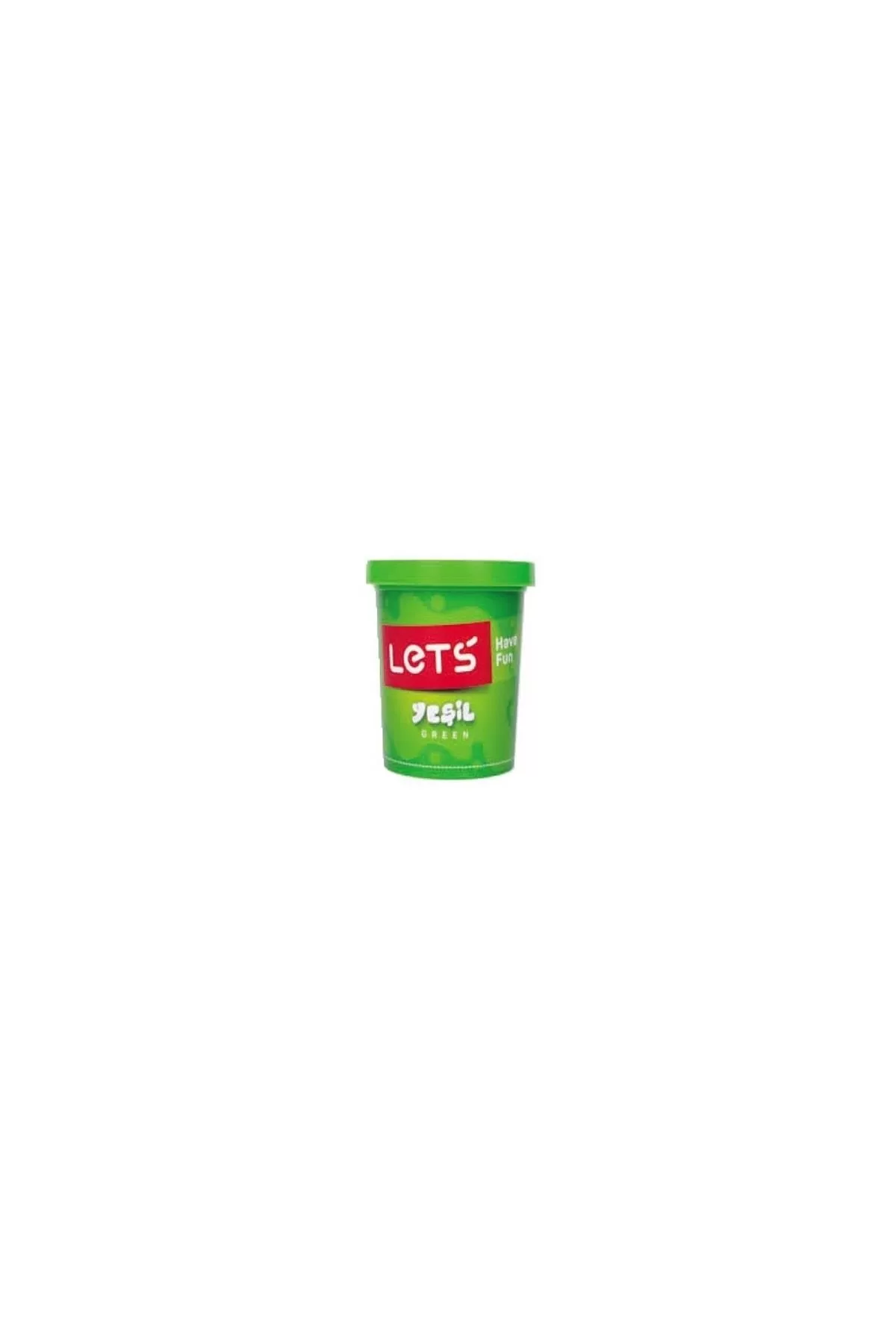 Lets Tek Renk Oyun Hamuru Yeşil 115 Gram (Tekli)