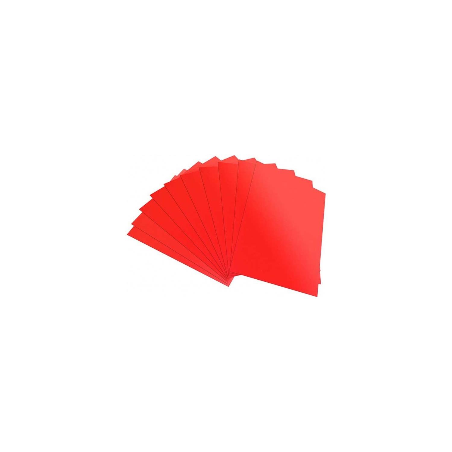 Lino Aynalı Karton Kırmızı 50 x 70 Cm Kırmızı Aynalı Karton (10 Lu Paket)
