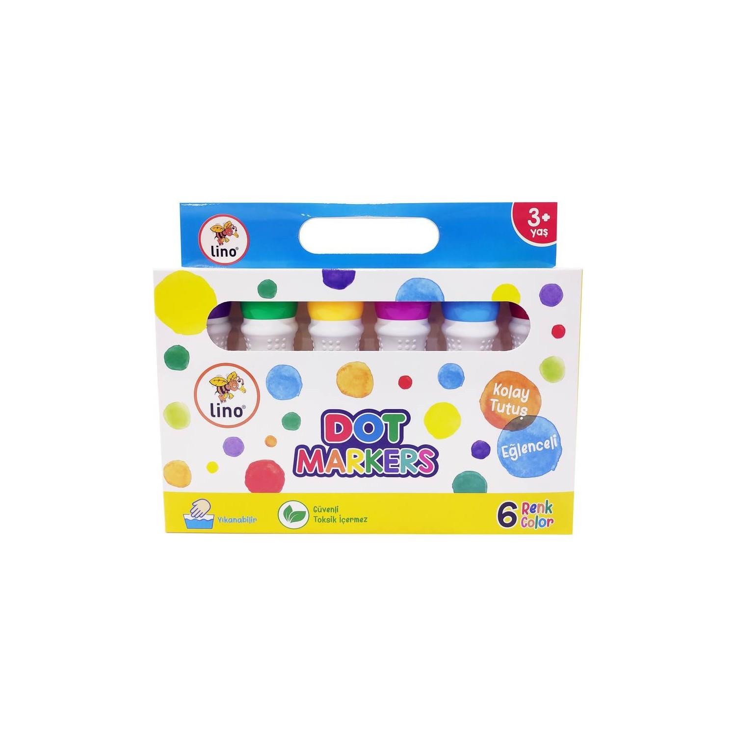 Lino Dot Markers 6 Lı Yıkanabilir Dot Markers