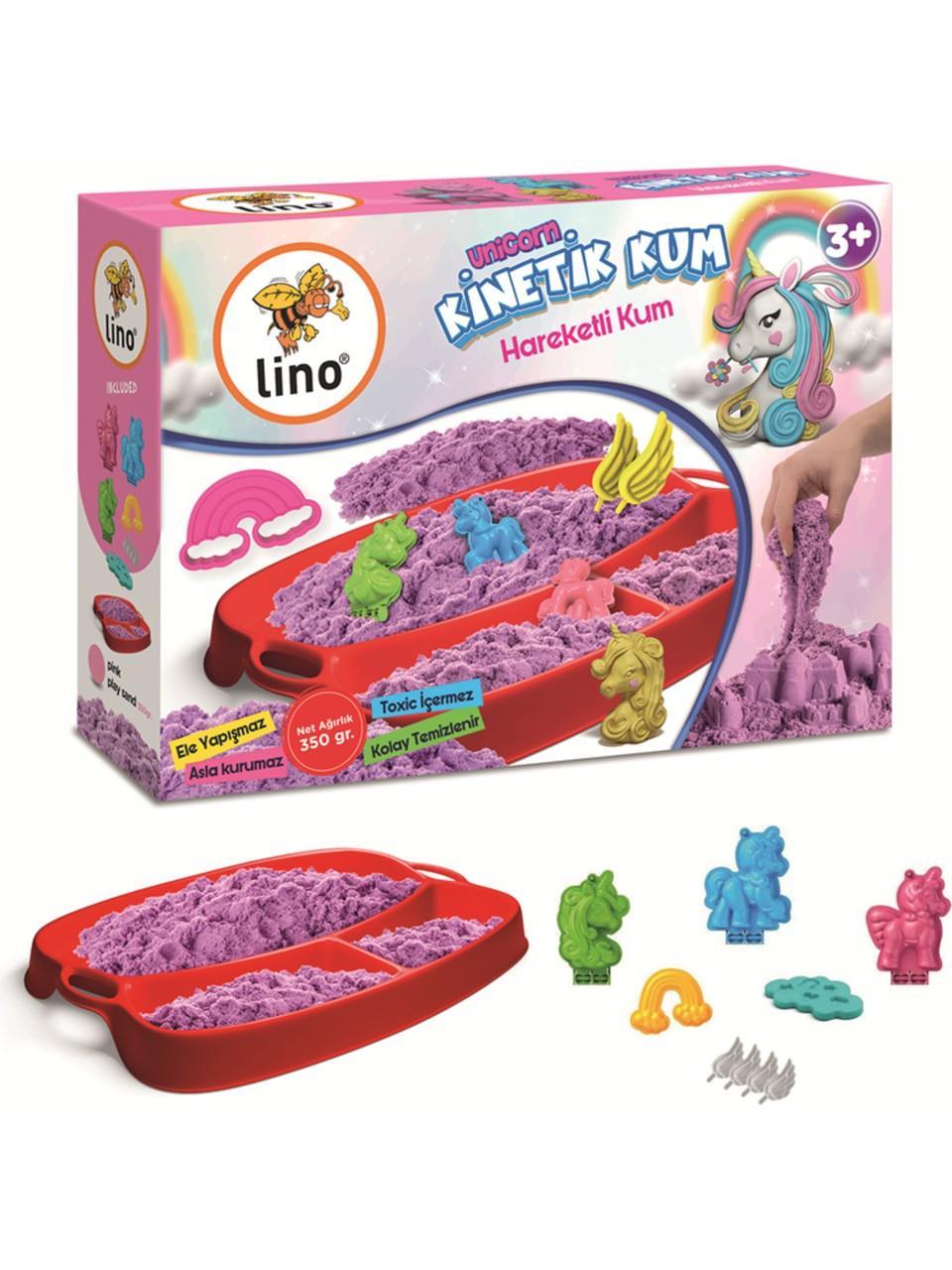 Lino Kinetik Kum Seti Unicorn (350 Gr Kum + 6 Kalıp)