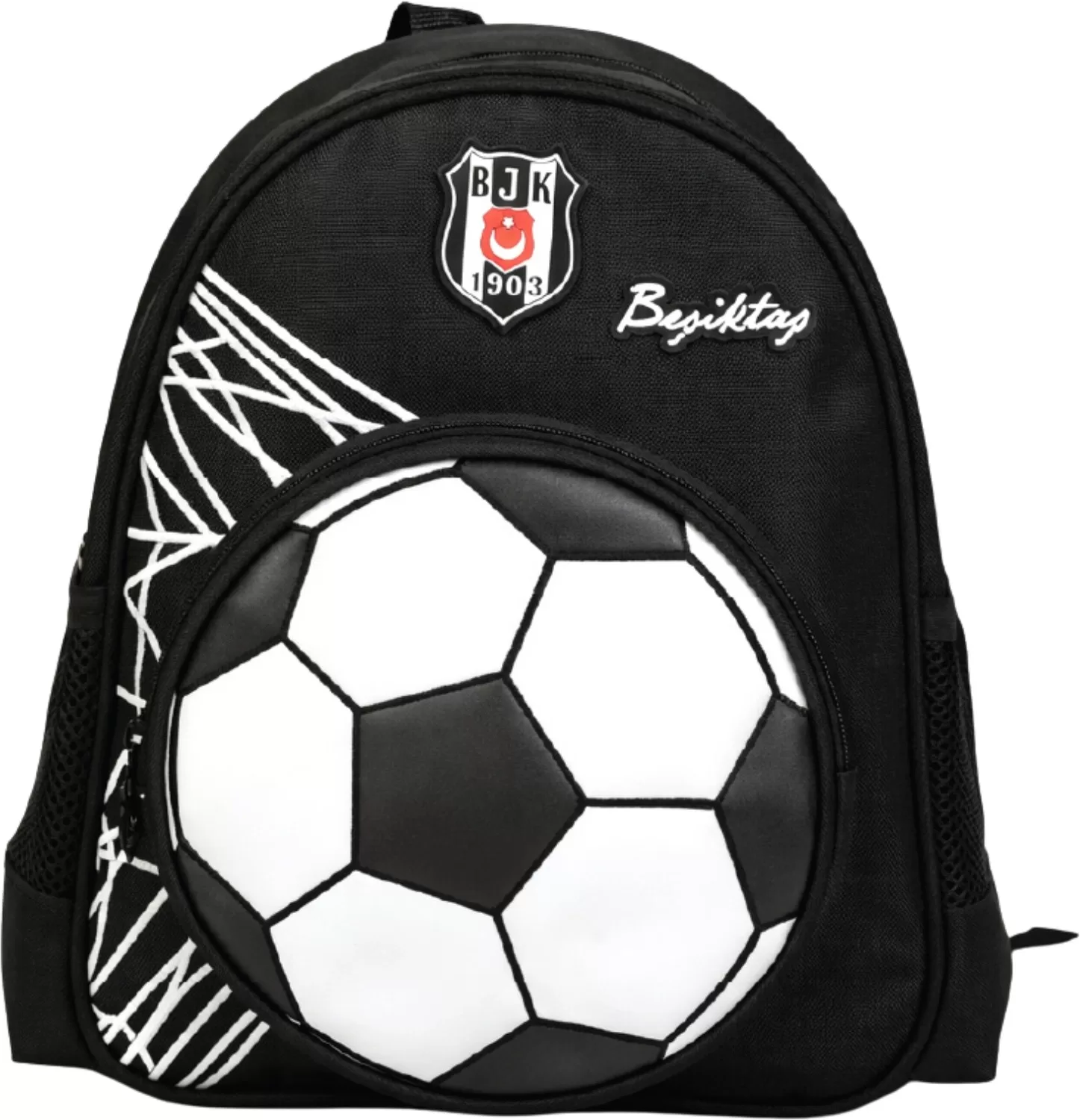 Lisanslı 3D Futbol Topu Baskılı Anaokulu Çantası - 2 Bölmeli Küçük Boy Sırt Çantası
