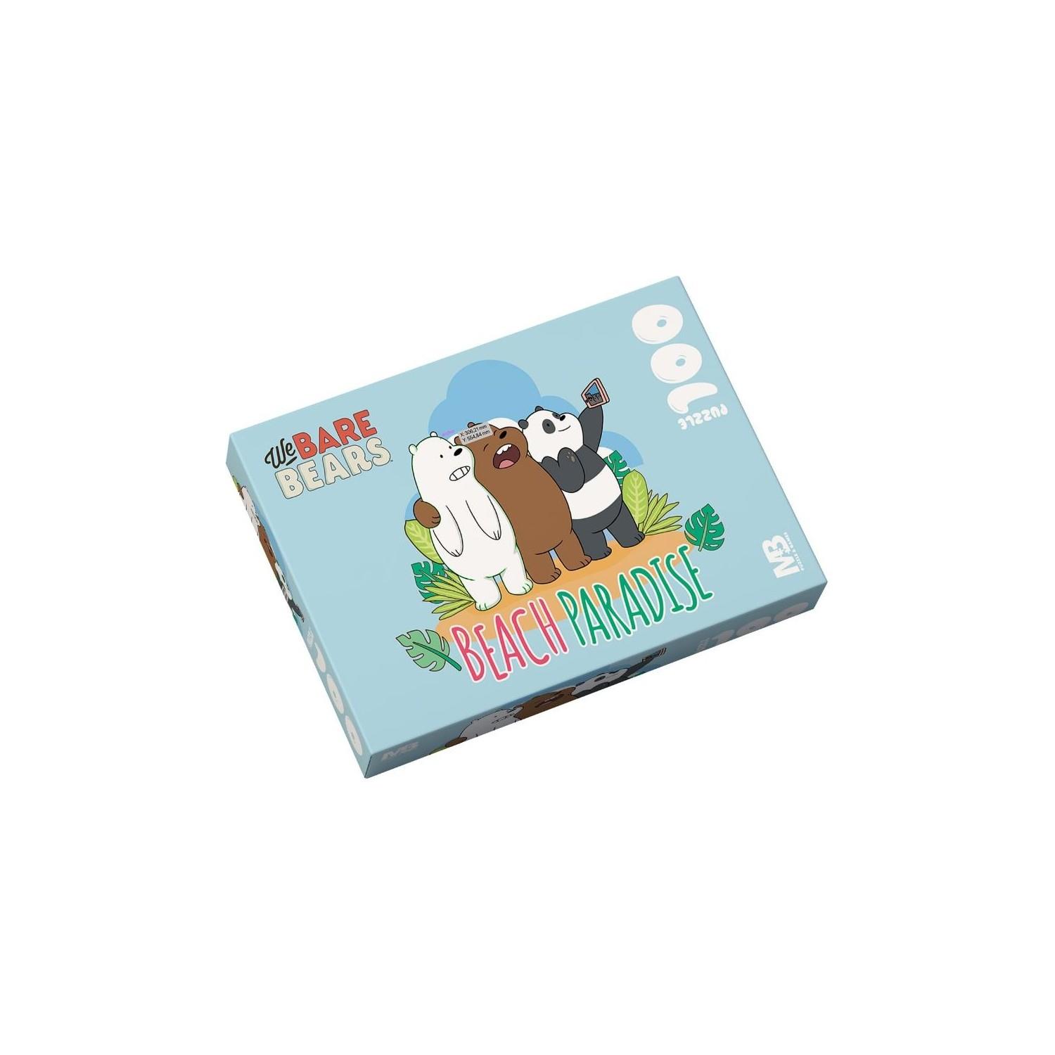 Mabbels Puzzle 100 Parça We Bare Bears Beach Paradise 100 Parça Puzzle