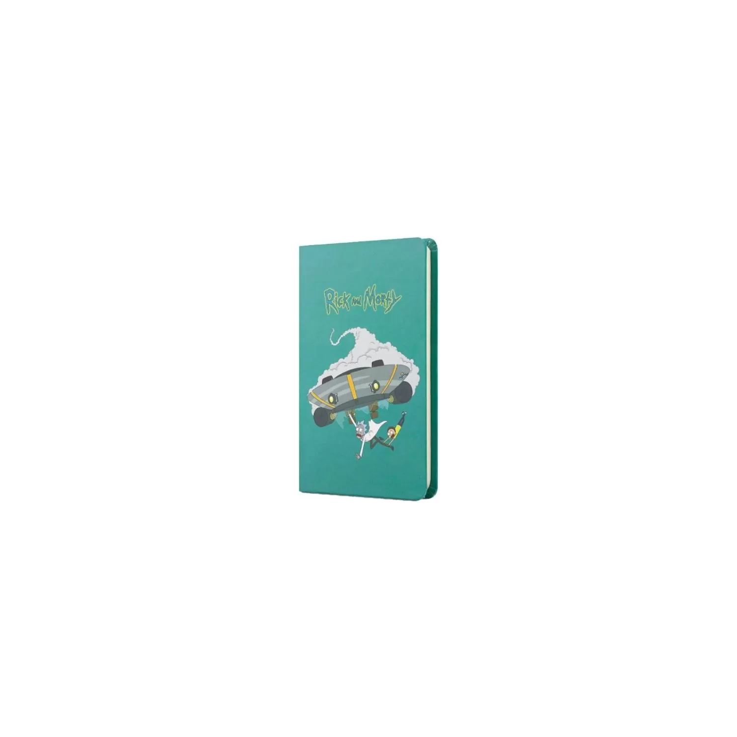 Mabbels Sert Kapak Lastikli Mini Defter Rick And Morty Turkuaz 80 Yaprak 9x14 CM