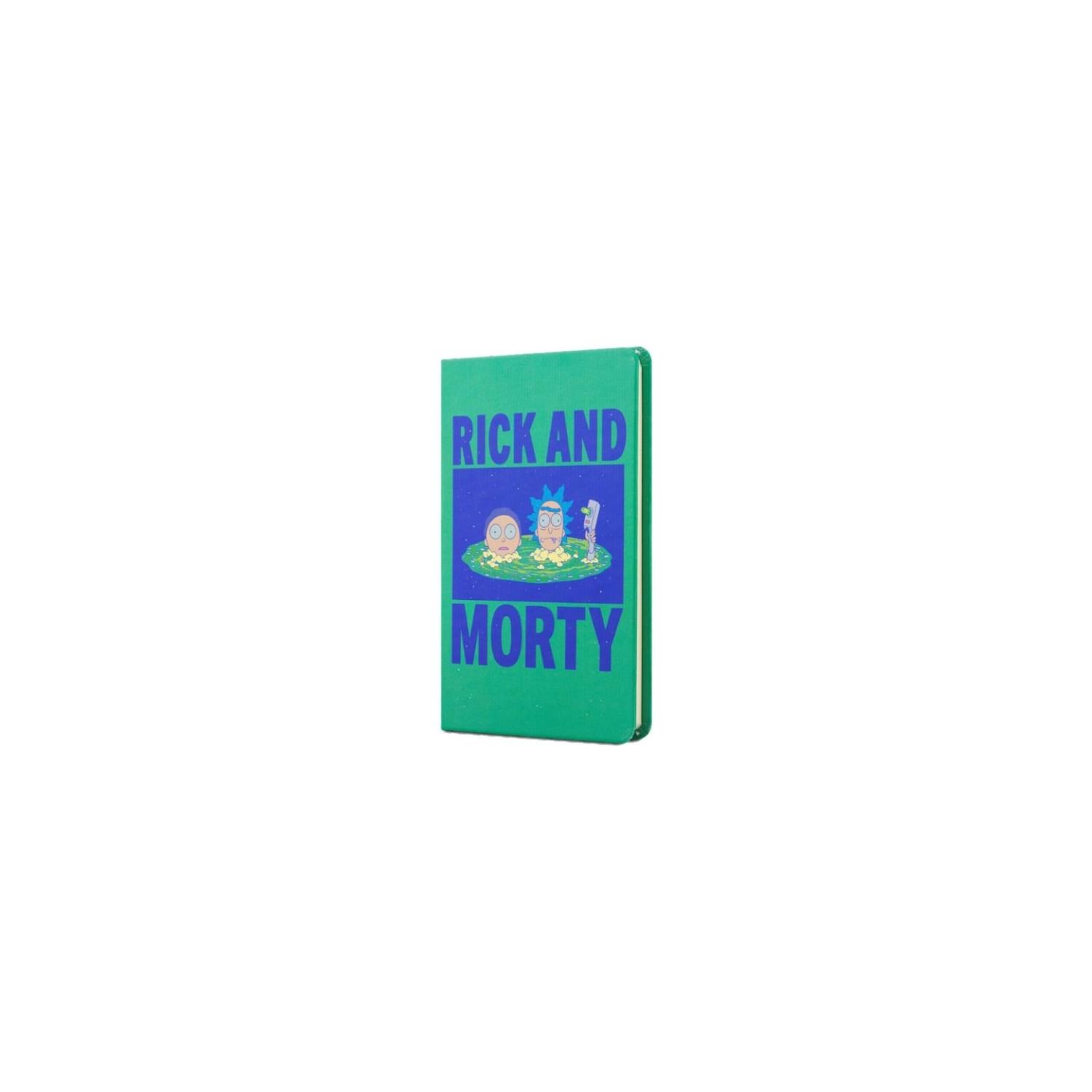 Mabbels Sert Kapak Lastikli Mini Defter Rick And Morty Yeşil 80 Yaprak 9x14 CM
