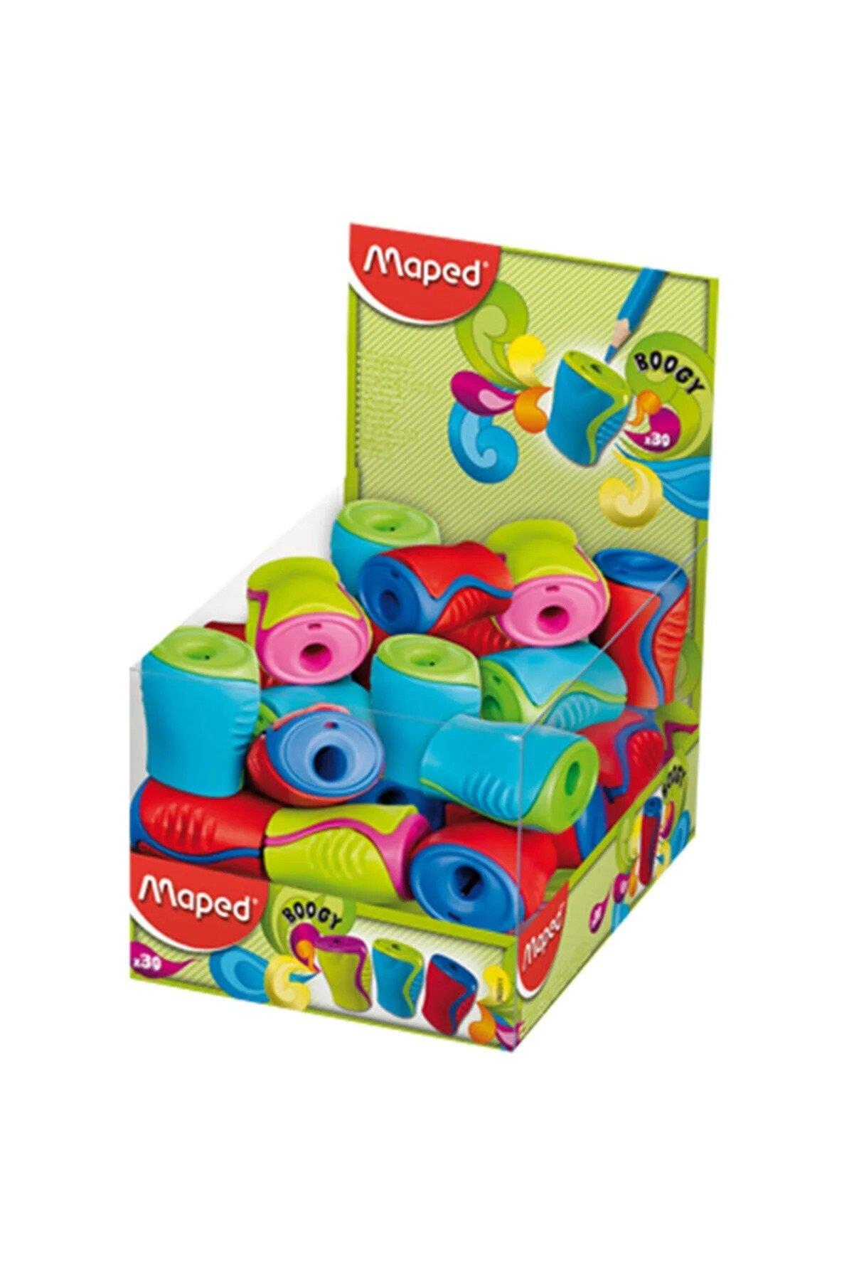 Maped Kalemtraş Boogy Tek Delikli Öğrenci Kalemtıraşı (30 Lu Paket)