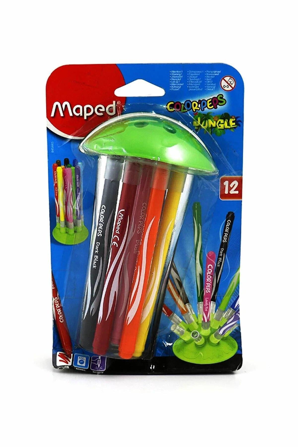 Maped Keçeli Boya Kalemi Jungle Innovatıon 12 Renk Keçeli Kalem