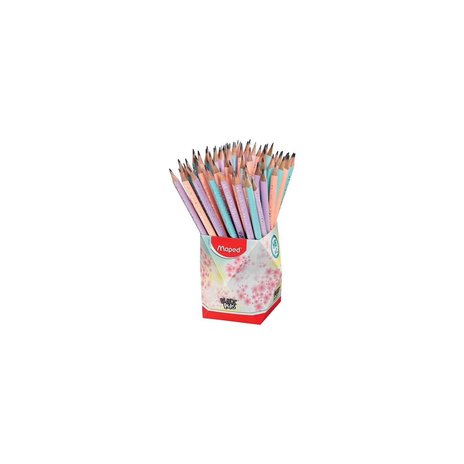 Maped Kurşun Kalem Silgili Pastel Renkli (72 Li Paket)