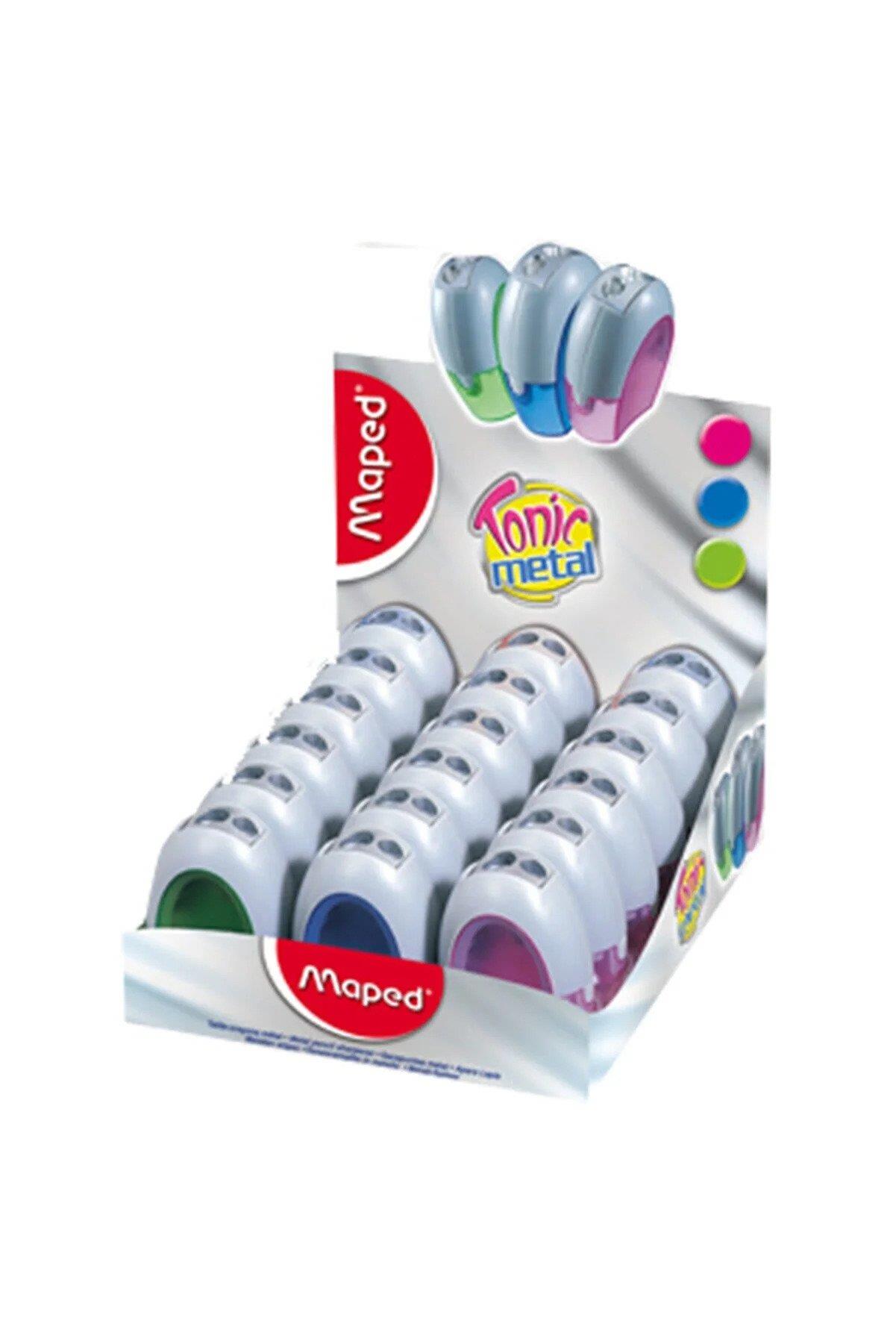 Maped Öğrenci Kalemtraşı Tonik Çift Delikli Kalemtraş (18 Li Paket)