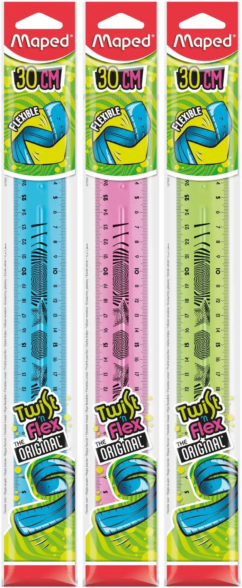 Maped Standart Cetvel Plastik Flexy Silikon 30 CM Esnek Cetvel