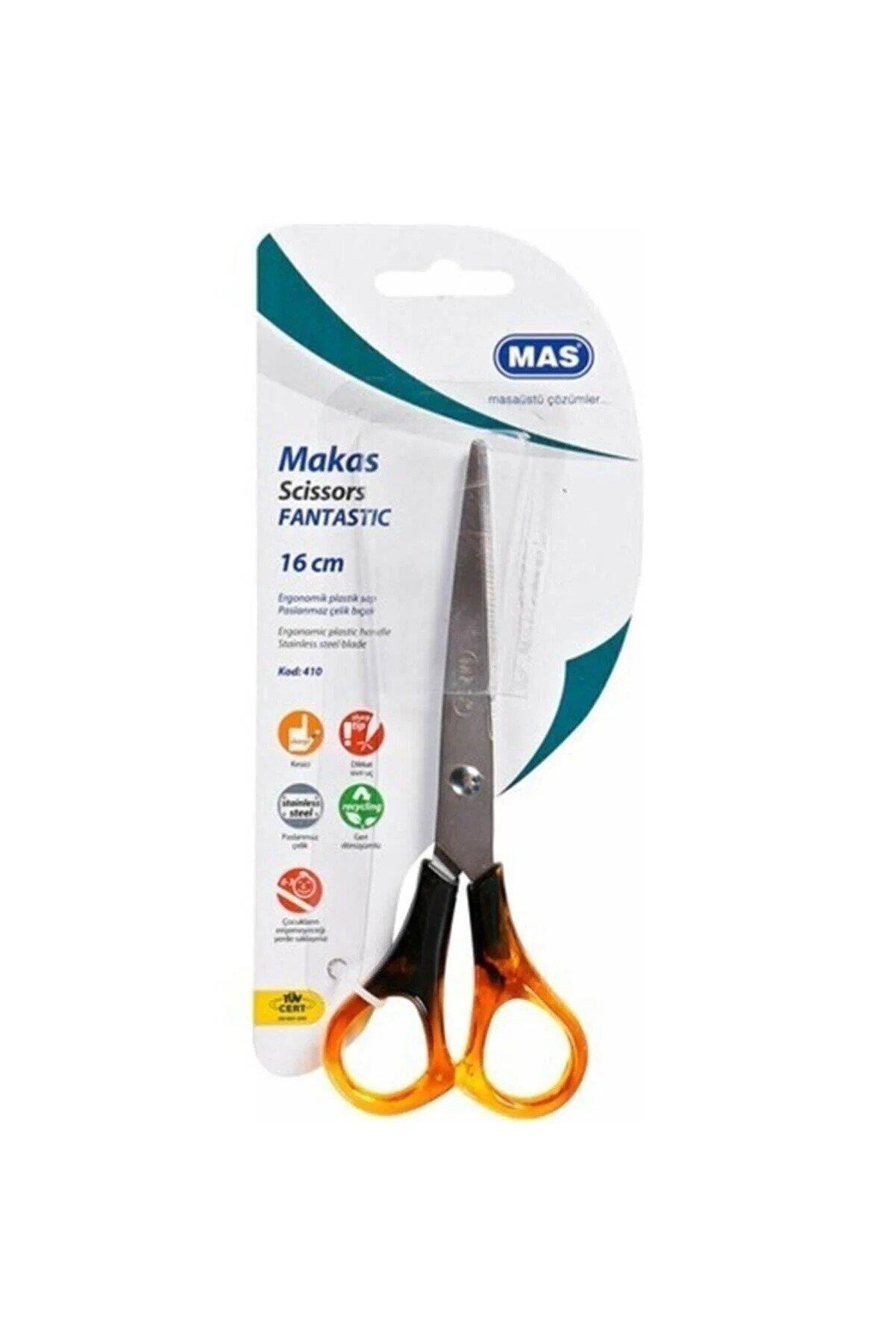 Mas Büro Makası Fantastik Paslanmaz Çelik 16 CM Ofis Makası