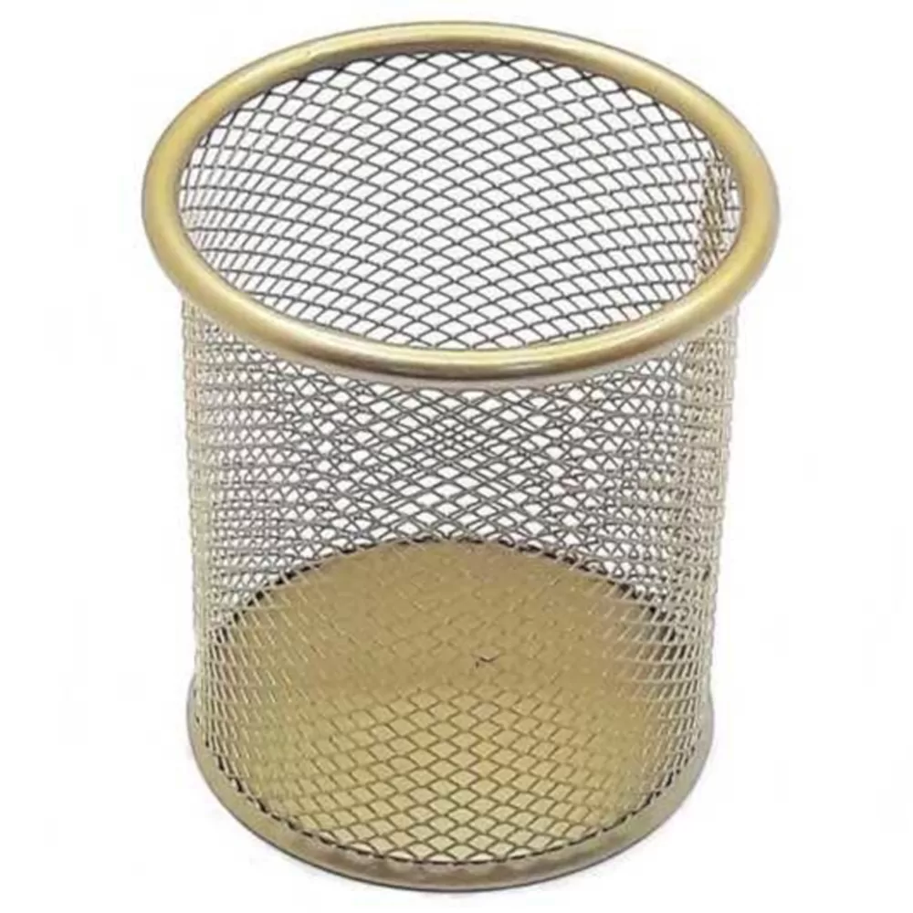 Mas Kalemlik Metal Perforeli Silindir Gold