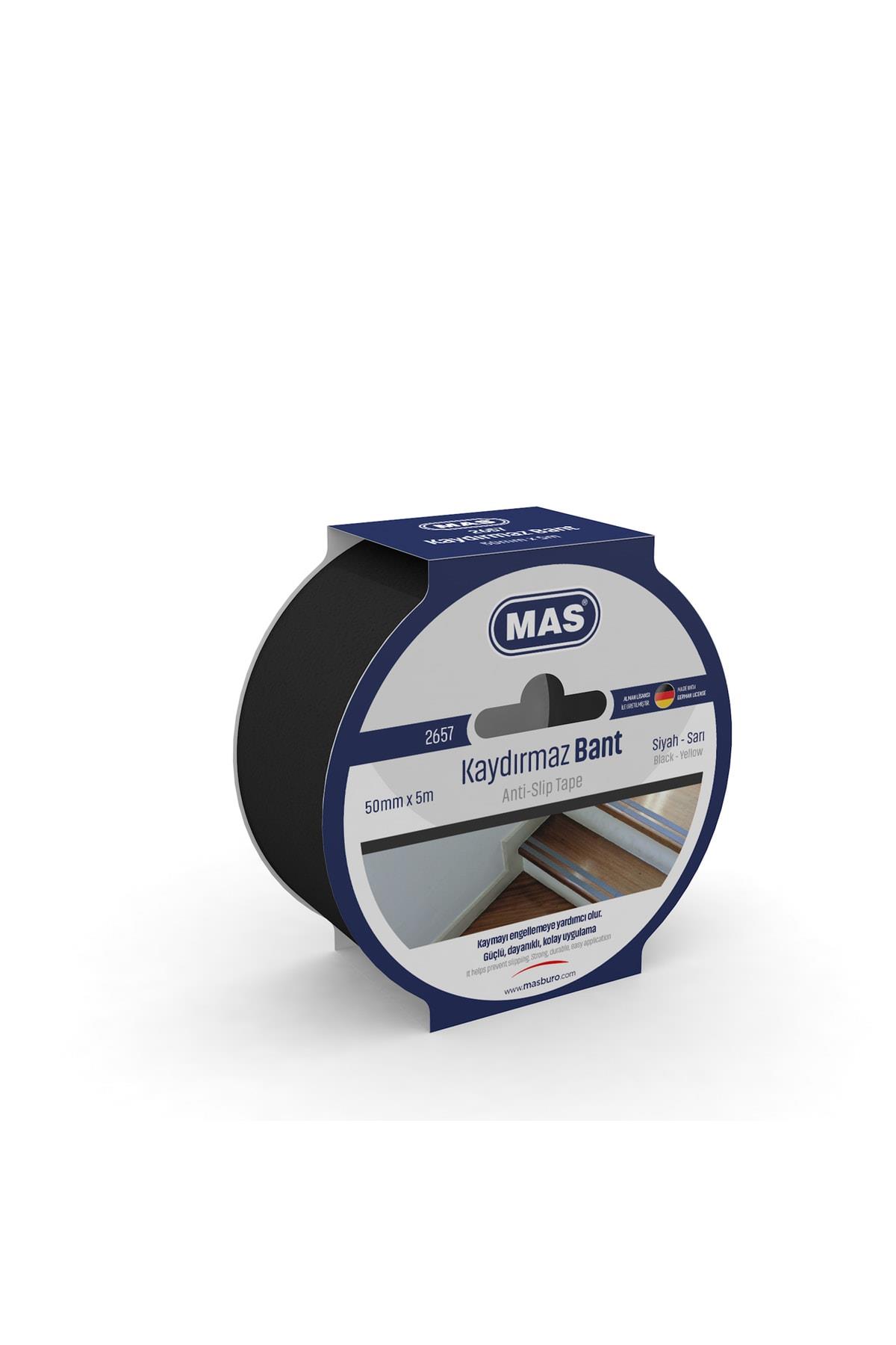 Mas Kaydırmaz Bant 50 Mm x 5 Metre Siyah Kaydırmaz Bant