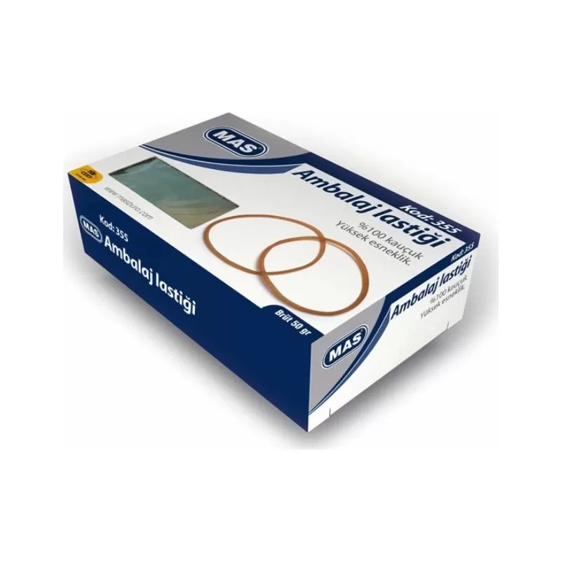 Mas Lastik Kutu Midi %100 Kauçuk 50 GR 355