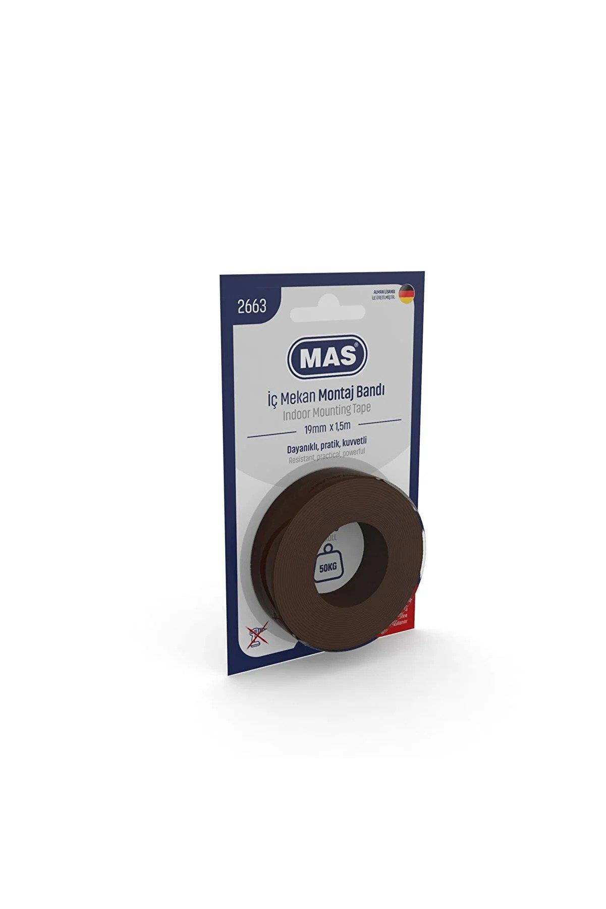 Mas Montaj Bandı İç Mekan Güçlü 19 MM x 1.5 Metre Montaj Bandı