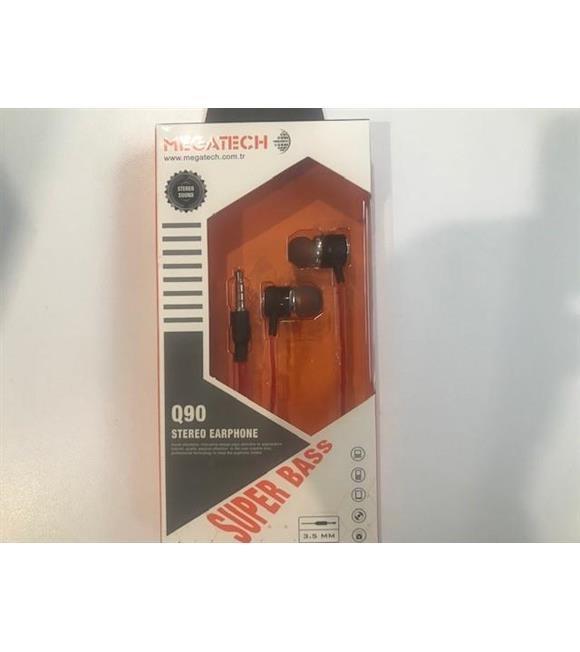 Megatech Kırmızı Mikrofonlu Kulakiçi Kulaklık