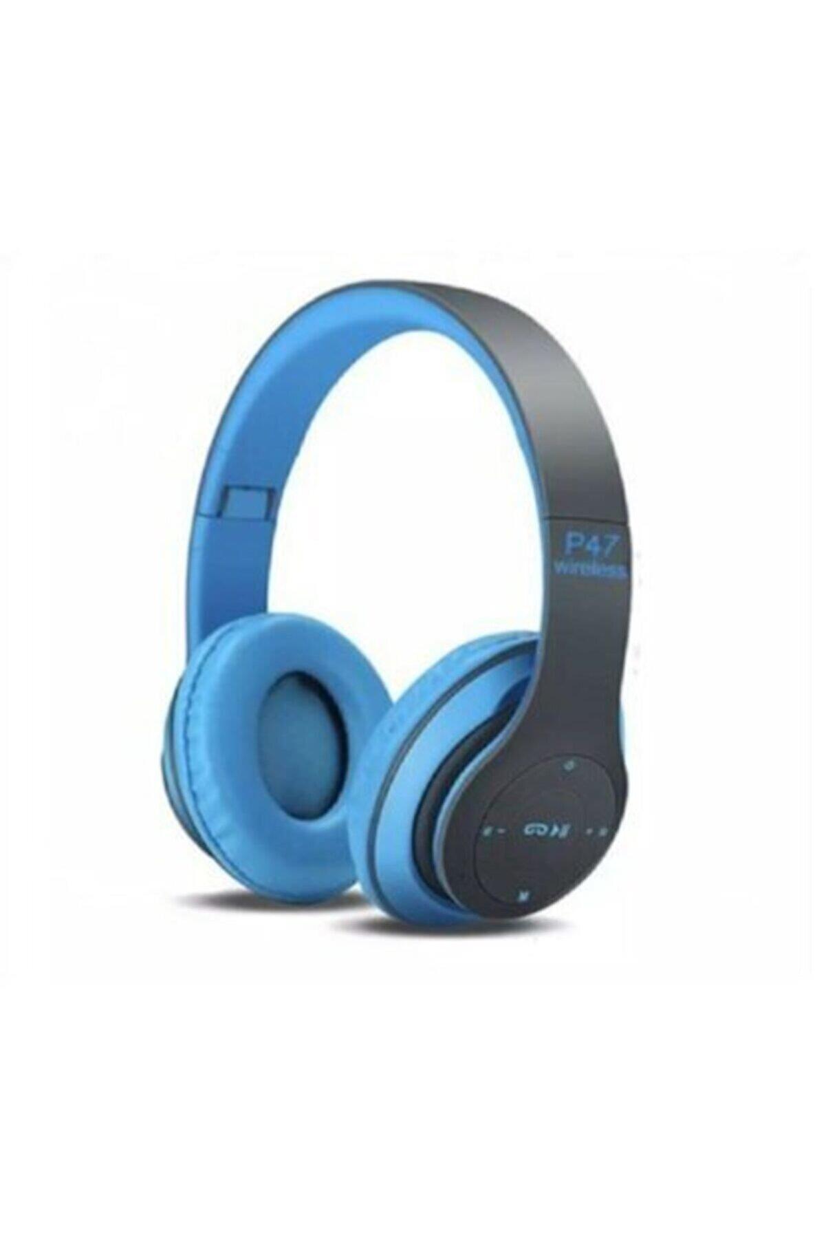 Megatech Mavi Wireless Baş Üstü Kulaklık