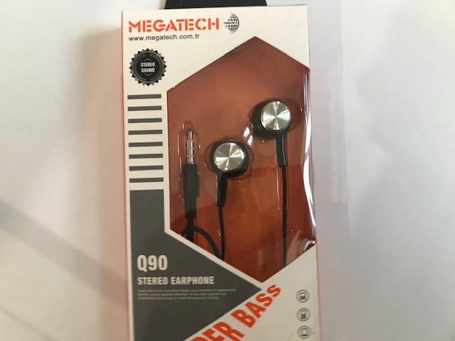 Megatech Siyah Mikrofonlu Kulaklık Mıknatıslı