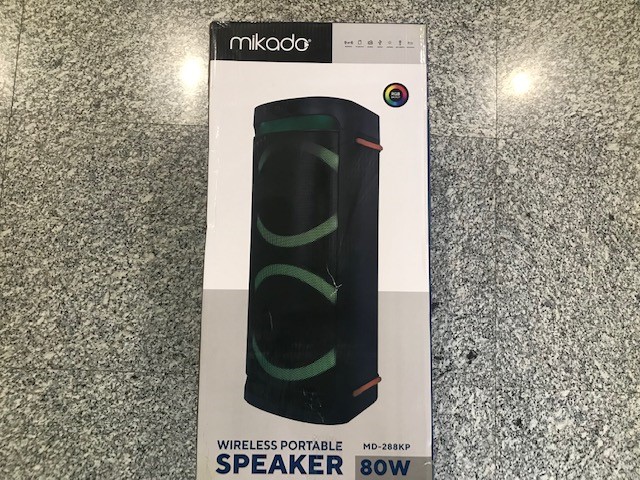 Mikado MD-288KP 80W 12.V 7.5Ah Rgb Usb+FM+TWS+Bt  Bluetooth Toplantı Anfisi