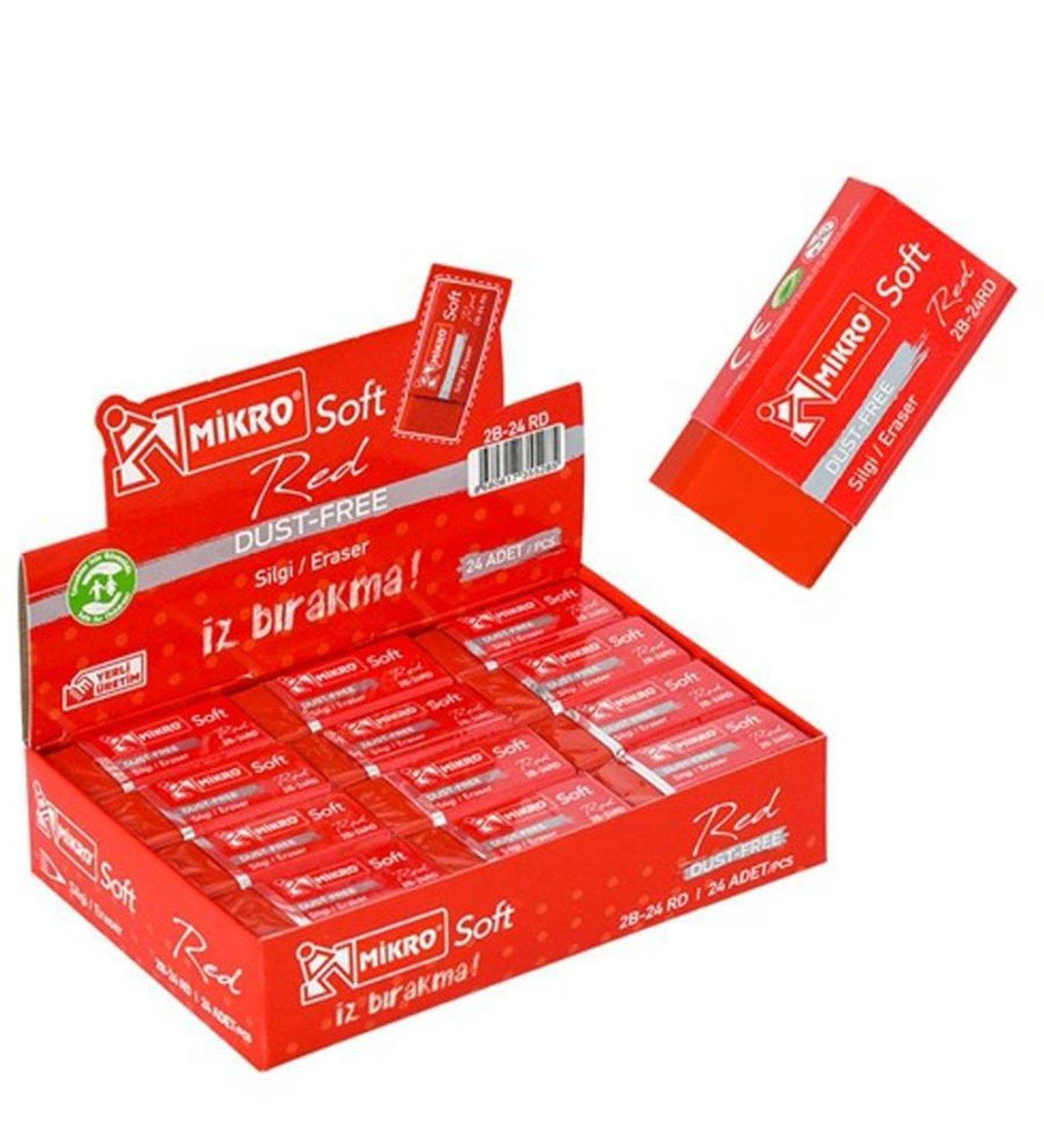 Mikro Silgi Öğrenci Silgisi (24 Lü Paket)