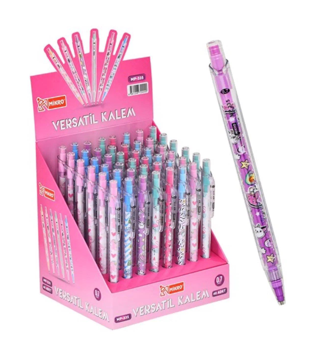 Mikro Versatil Kalem 0.7 Mm Uçlu Kalem (48 Li Paket)