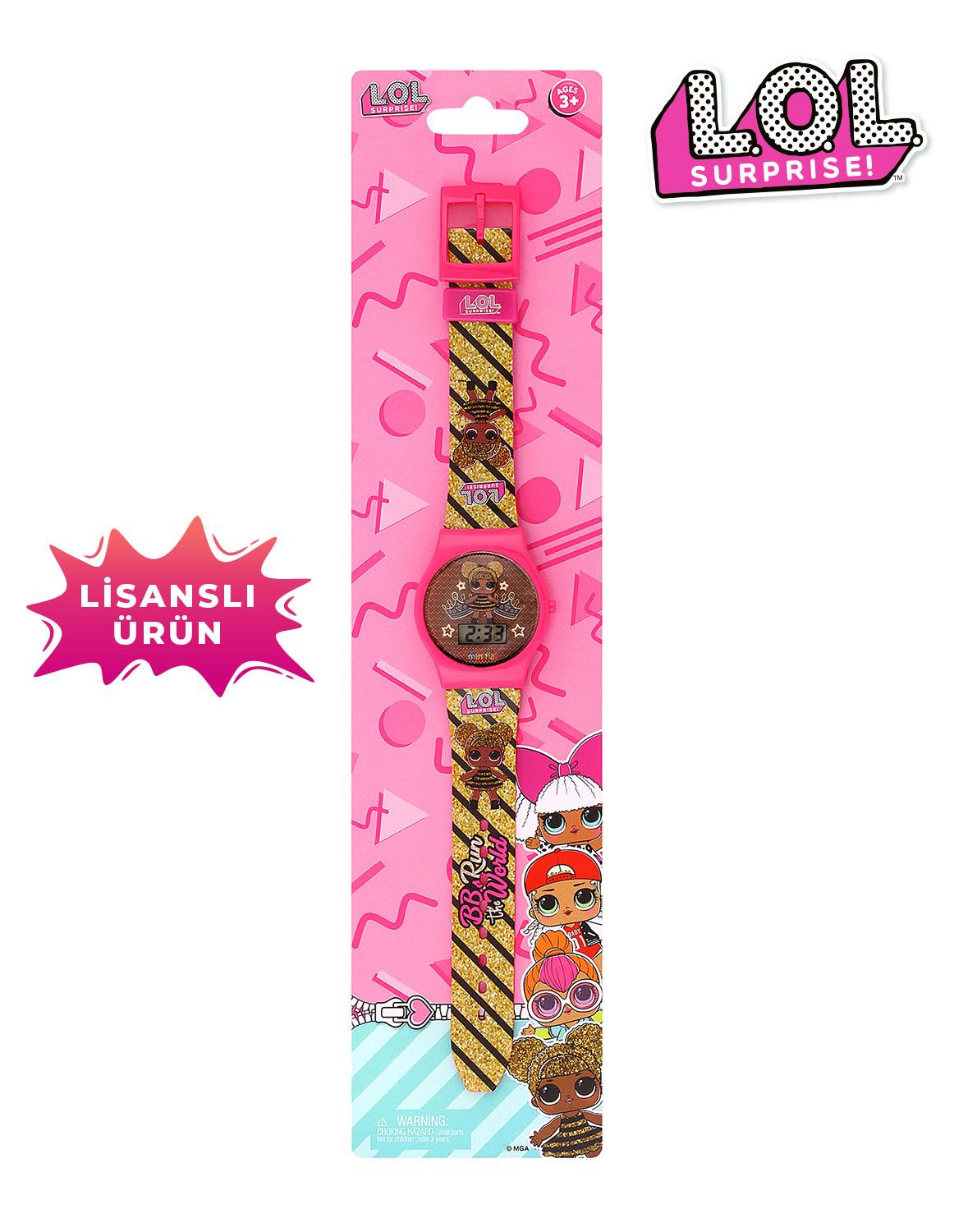 MiniFlak Lisanslı L.O.L SURPRISE! Pembe Kız Çocuk Kol Saati