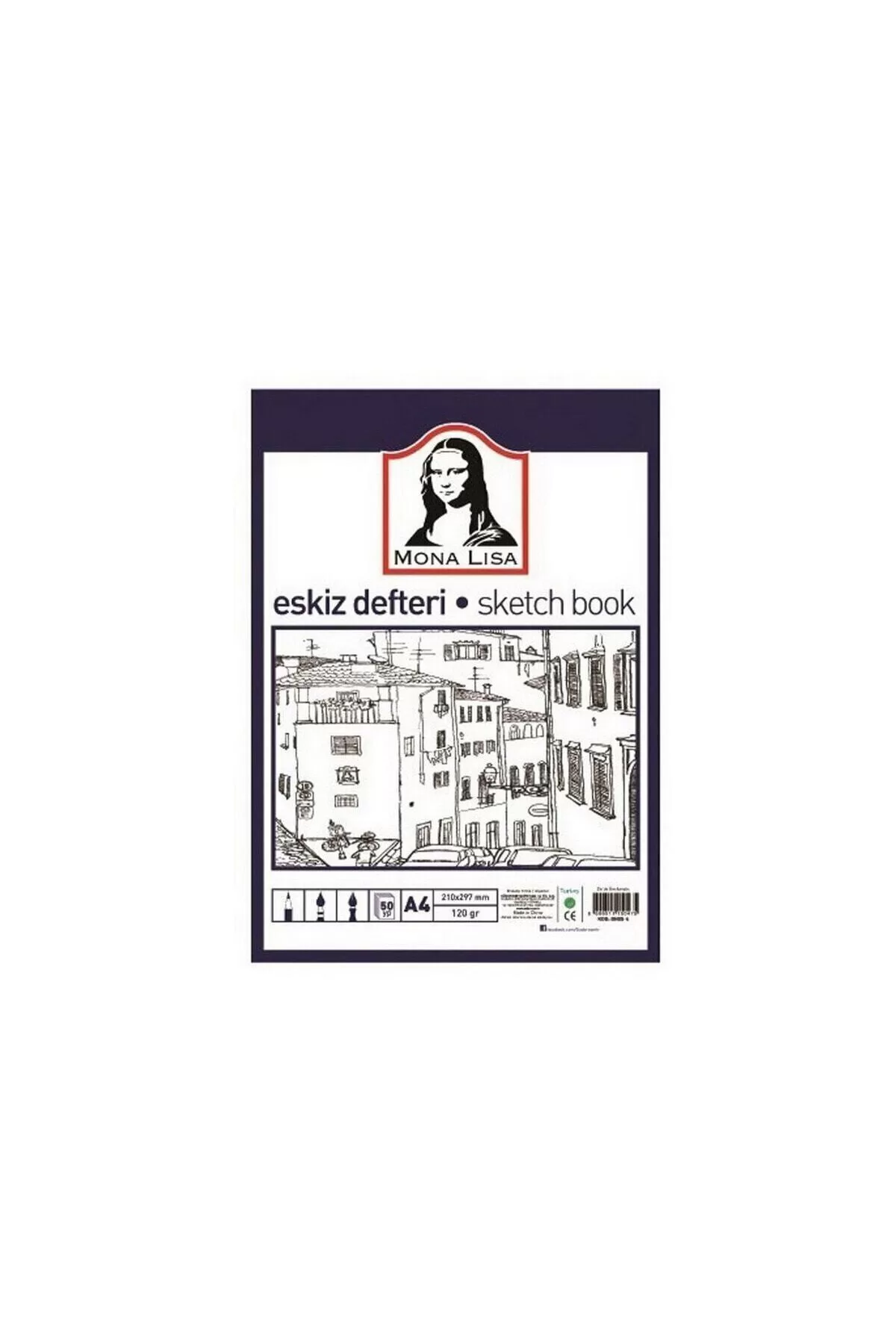 Monalisa Eskiz Defteri A4 120 Gram 50 Yaprak