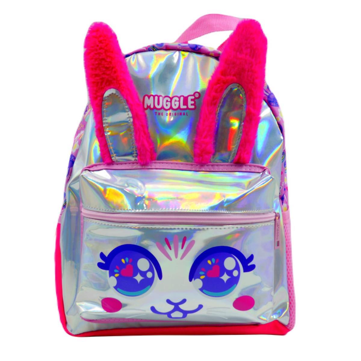 Muggle 2 Bölmeli Bunny Pembe Kız Çocuk Anaokulu Sırt Çantası