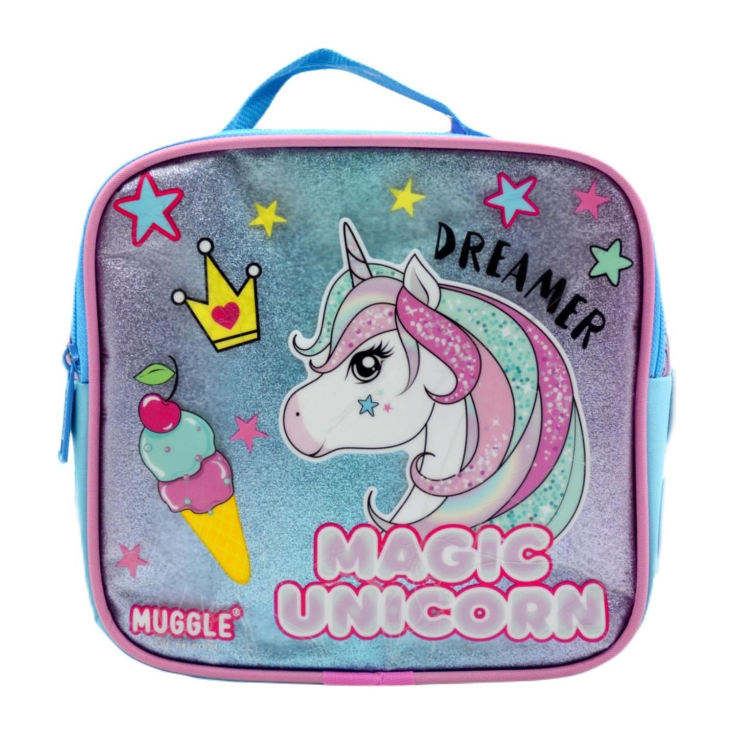 Muggle Beslenme Çantası Termoslu Unicorn Pembe Beslenme Çantası