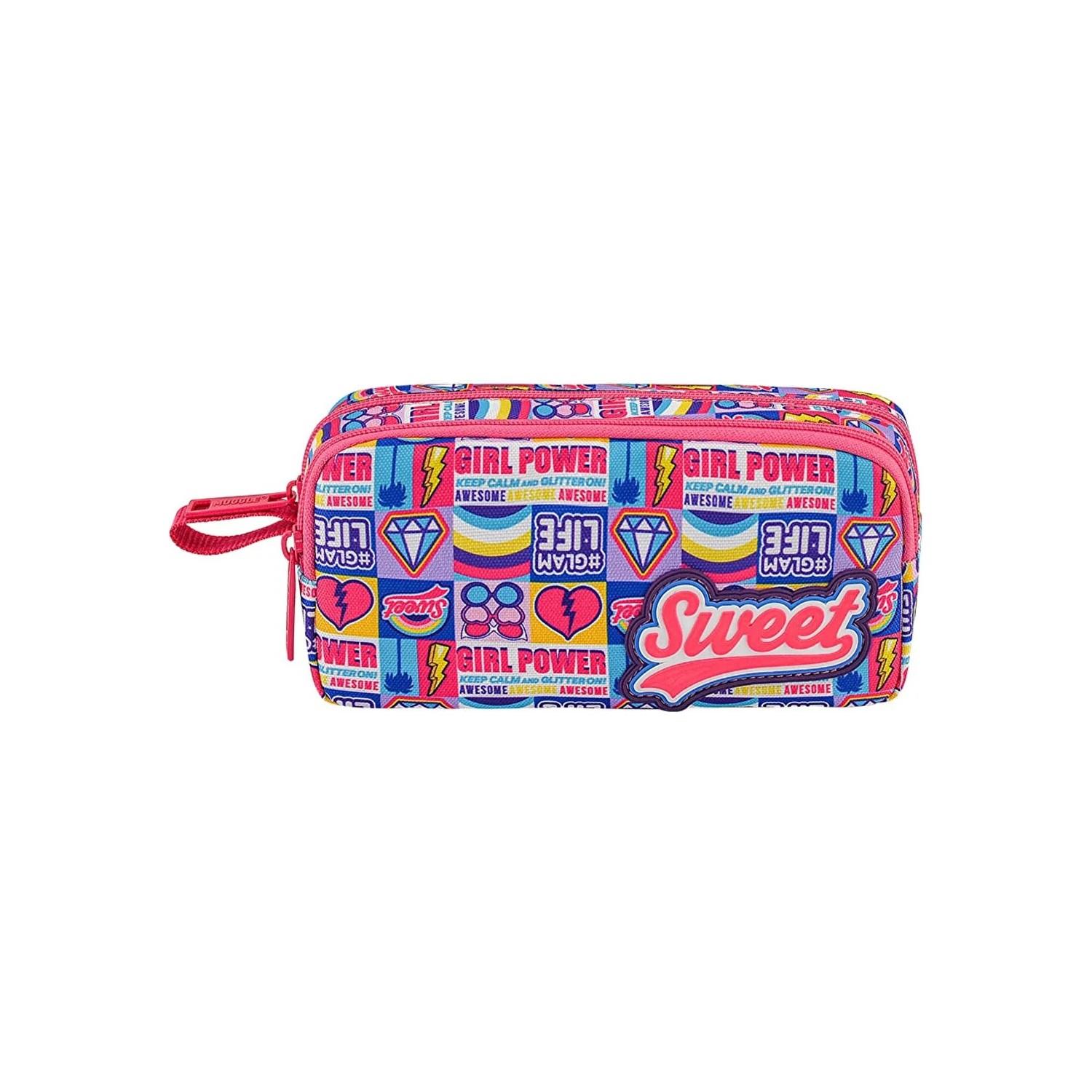 Muggle Kalem Çantası Sweet Pembe İki Bölmeli Kalemlik