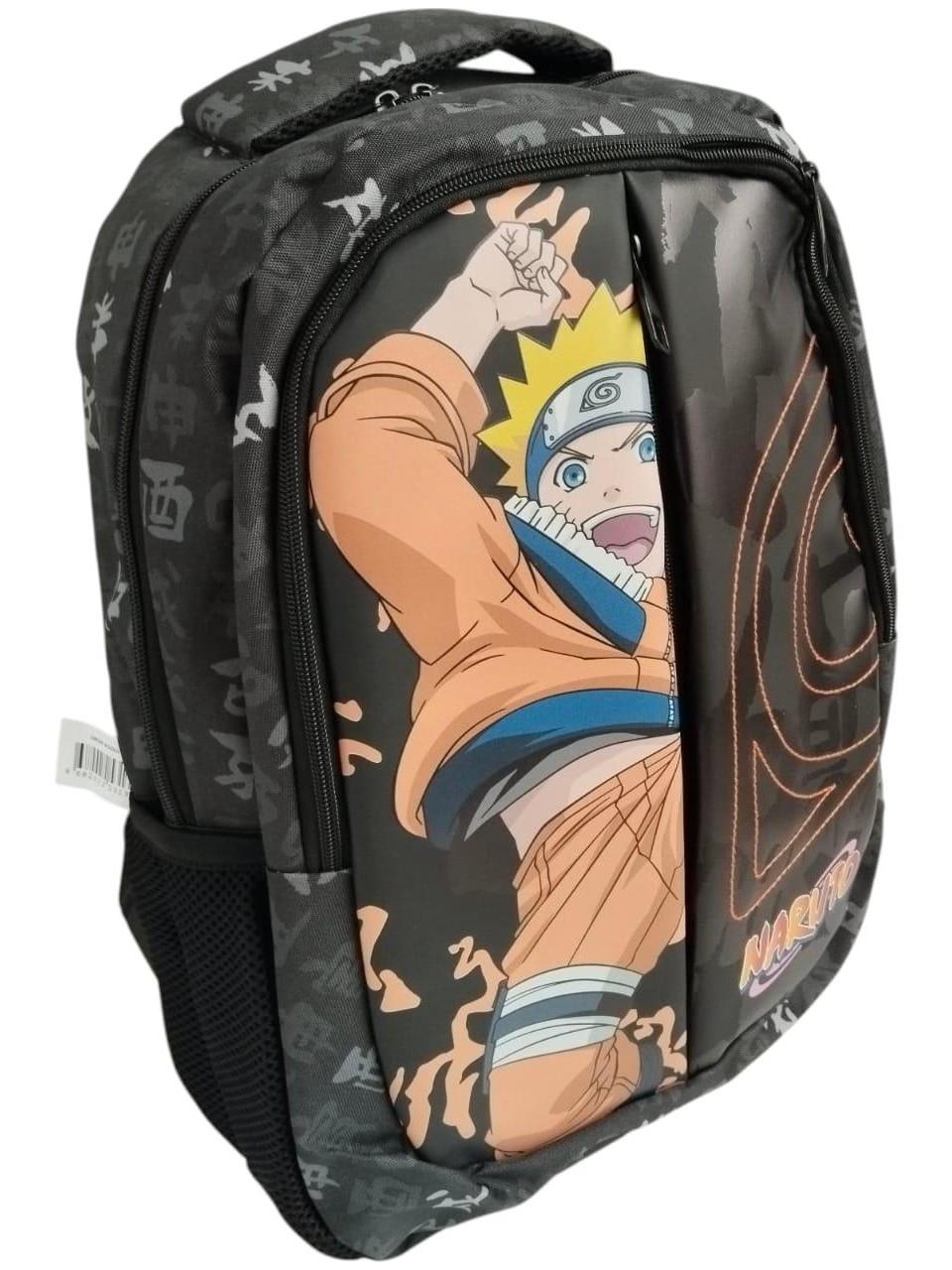 Naruto Ön Yüzü Suni Deri Okul Sırt Çantası 