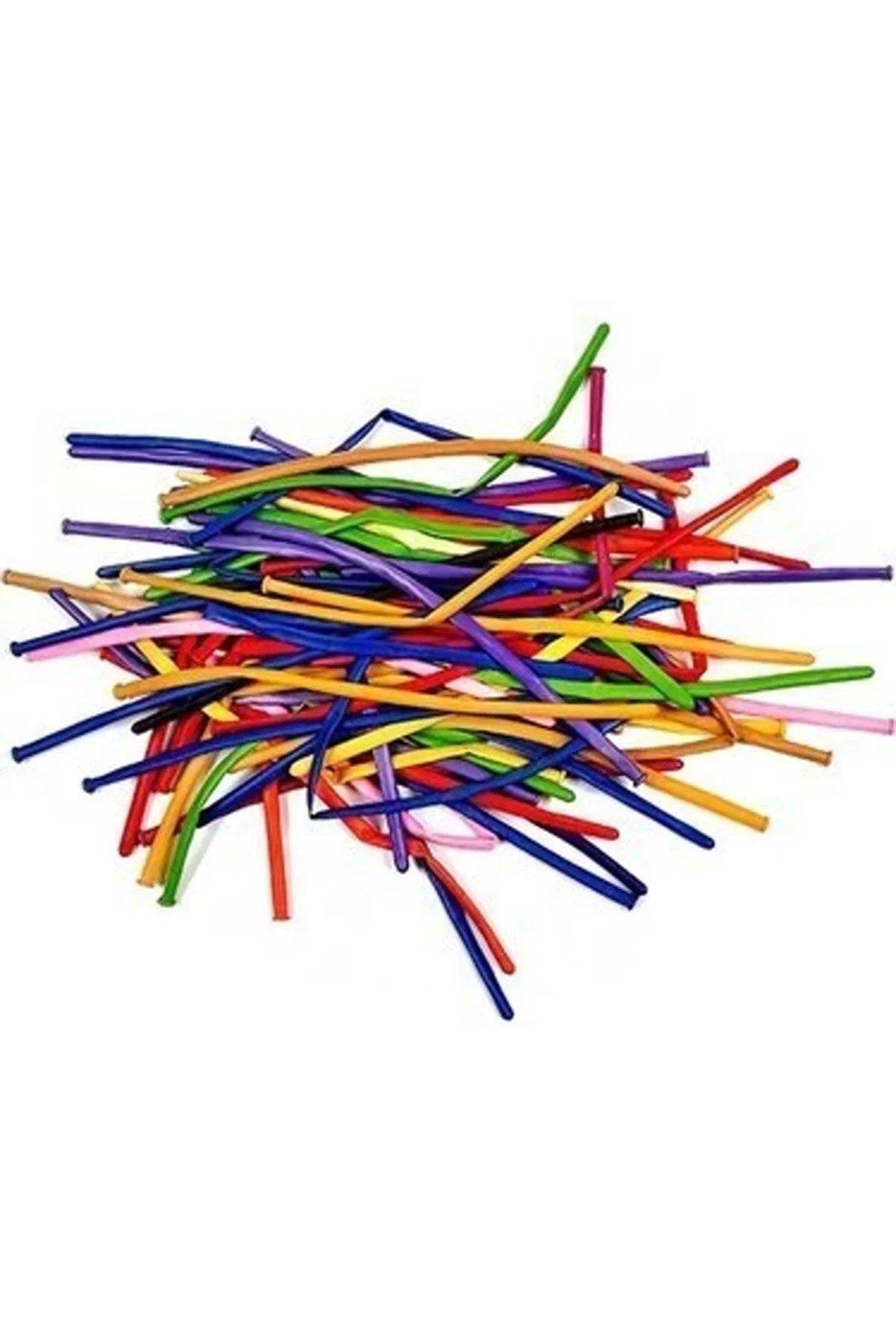 Nedi Sosis Balon 25 Li Paket Sosis Balon Karışık Renk