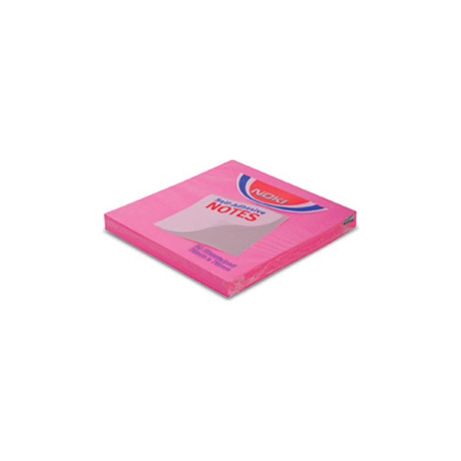 Noki Yapışkanlı Not Kağıdı 80 Yaprak 76x76 MM Pembe Not Kağıdı (12 Li Paket)