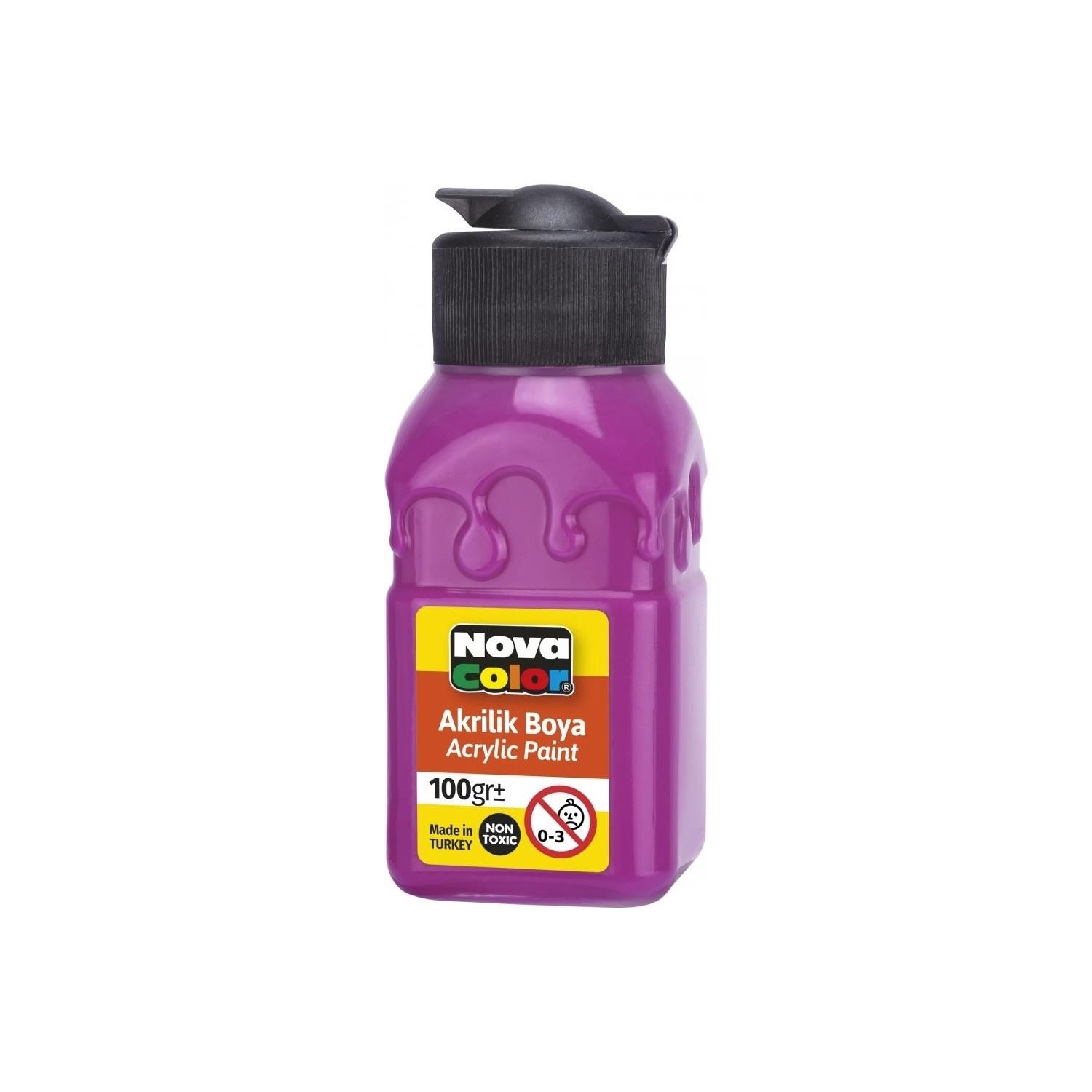 Nova Color Akrilik Boya Şişe 100 ML Fuşya Akrilik Boya