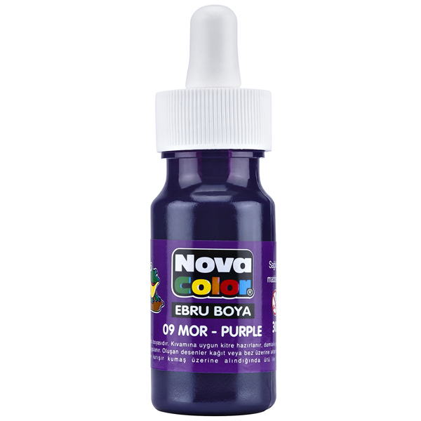 Nova Color Ebru Boyası Mor Şişe 30 cc