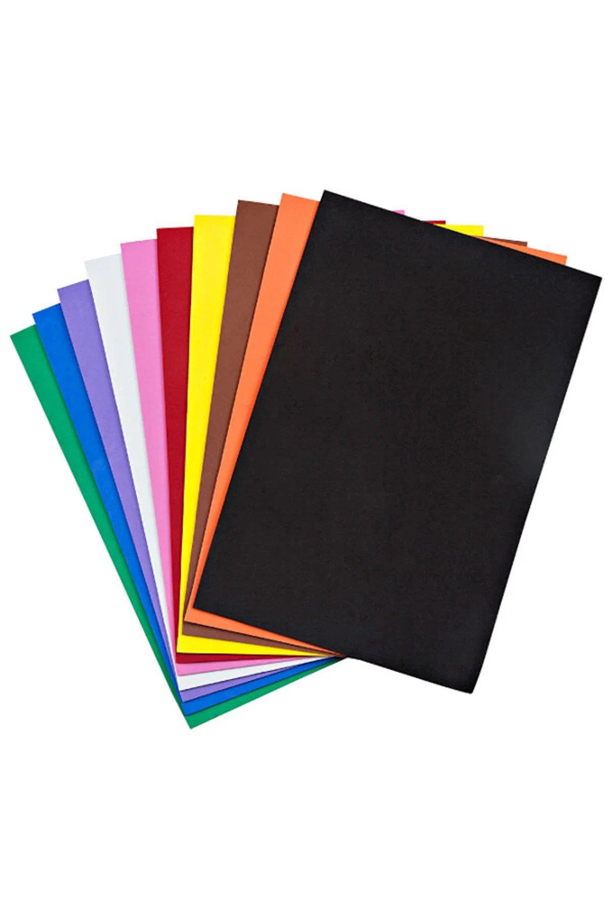 Nova Color Eva Yapışkanlı 50x70 CM 10 Lu Karışık Renk Yapışkanlı Eva