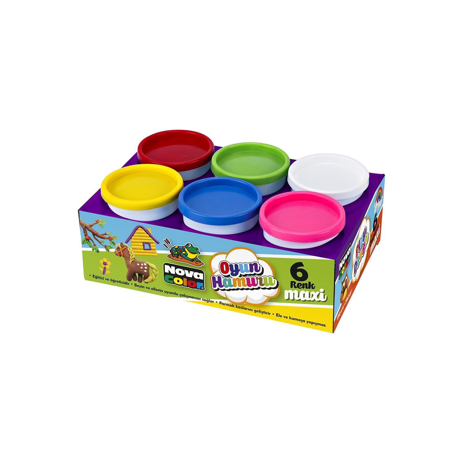 Nova Color Oyun Hamuru Maxi 6 Renk Oyun Hamuru