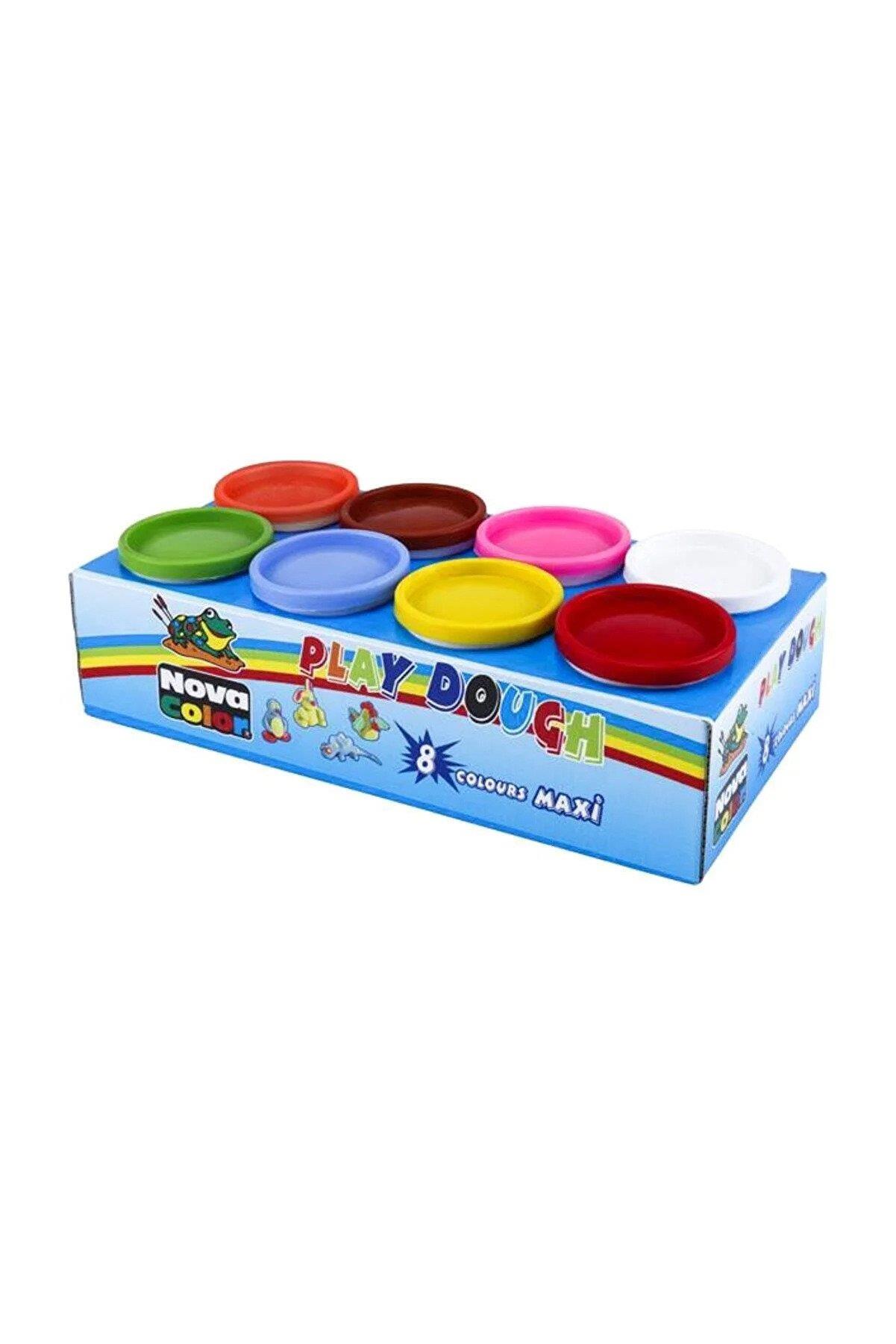 Nova Color Oyun Hamuru Maxi 8 Renk Oyun Hamuru 8 x 130 Gram