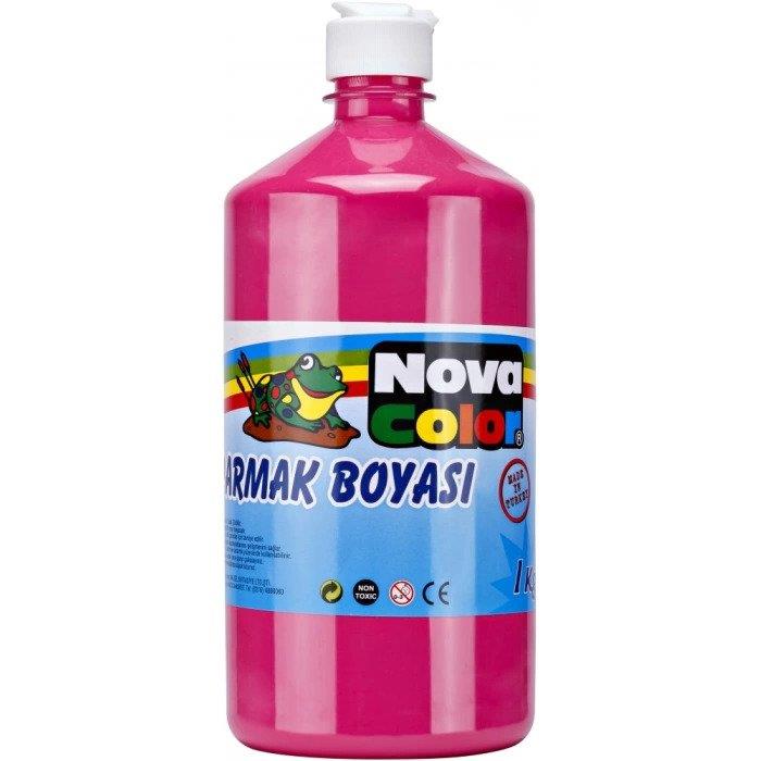 Nova Color Parmak Boyası Pembe 1 KG Pembe Parmak Boyası
