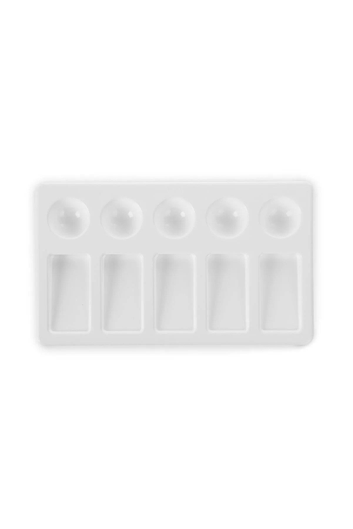 Ops Resim Paleti 11x19 CM Profesyonel Godeli Dikdörtgen Beyaz Resim Paleti