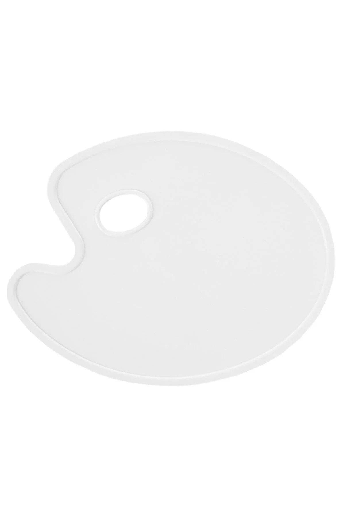Ops Resim Paleti 20x30 CM Prof Godesiz Oval Beyaz Resim Paleti