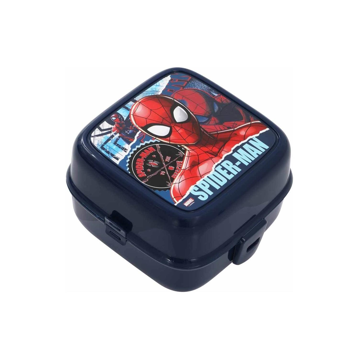 Otto Beslenme Kabı Spiderman Torn W2 Çatal Kaşıklı Beslenme Kabı