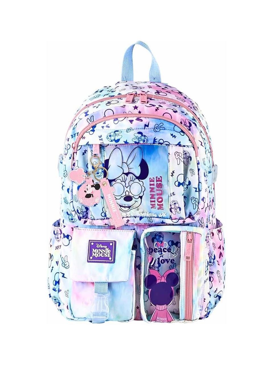 Ottonya Minnıie Mouse Ilkokul Çantası Charm-Lx Peace