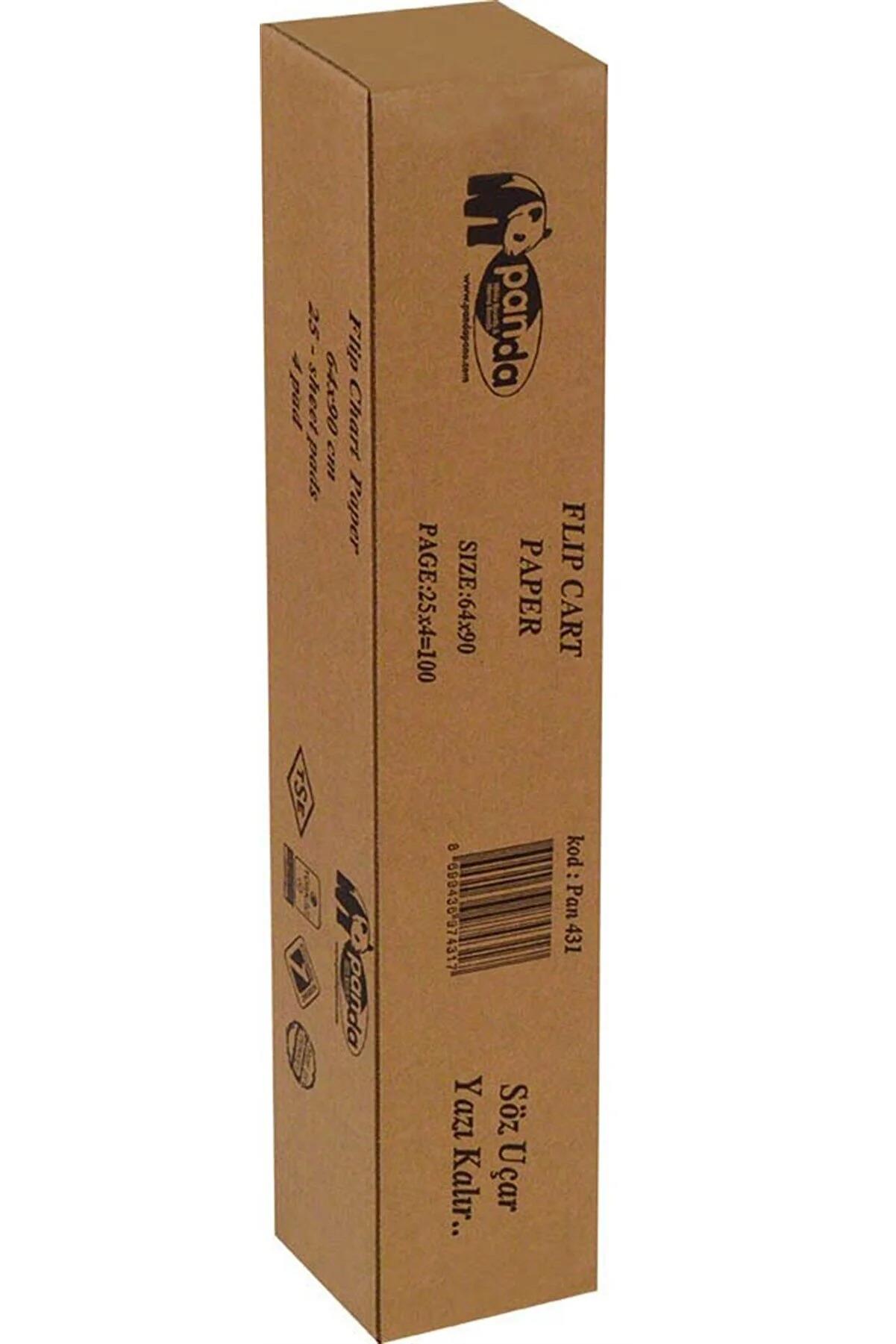 Panda Flip Chart Kağıdı Rulo 100 LÜ 64x90 CM Flip Chart Kağıdı Rulo Düz