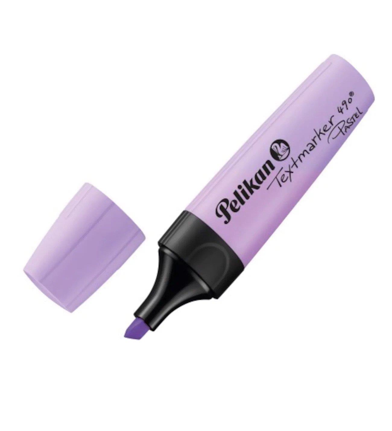 Pelikan Fosforlu Kalem Pastel Lavanta Fosforlu İşaretleme Kalemi (10 Lu Paket)