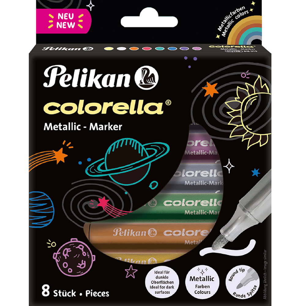 Pelikan Keçeli Kalem Colorella Metalik 8 Renk Keçeli